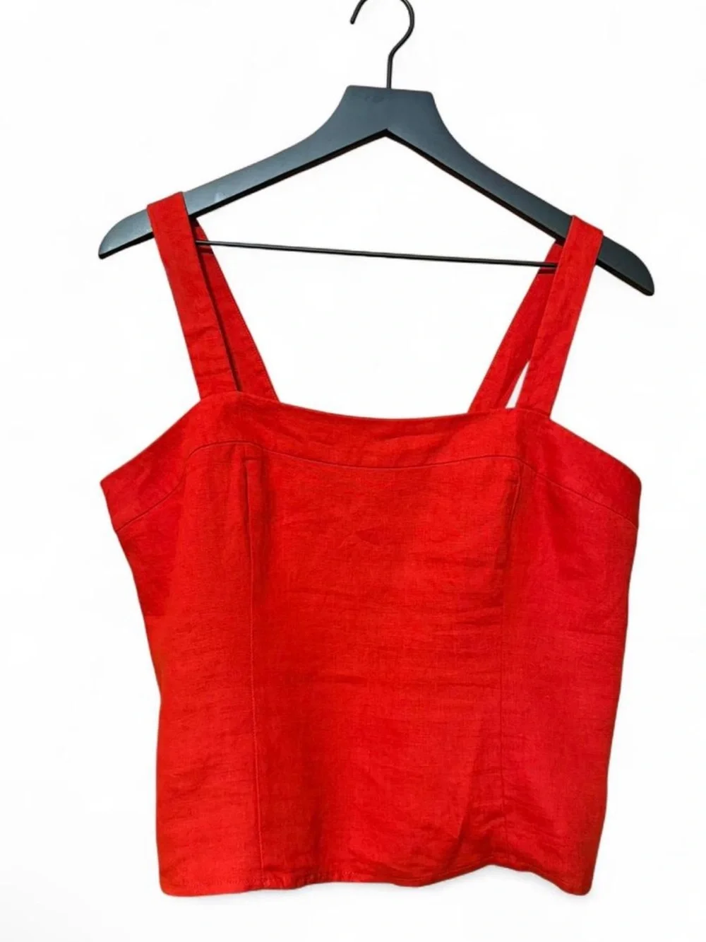 Quince Chile 100% European Linen Fitted Tank Size Large - Picture 4 of 5
